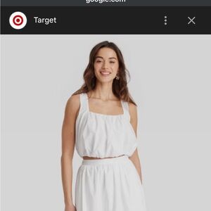 A New Day Women's White Square Neck Tank Top